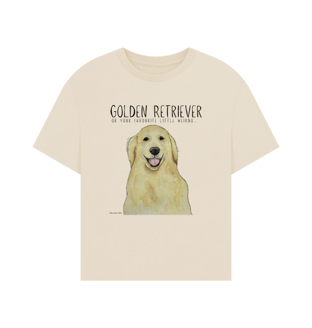 Golden Retriever Vibes: Sustainable Women’s Relaxed Fit T-Shirt