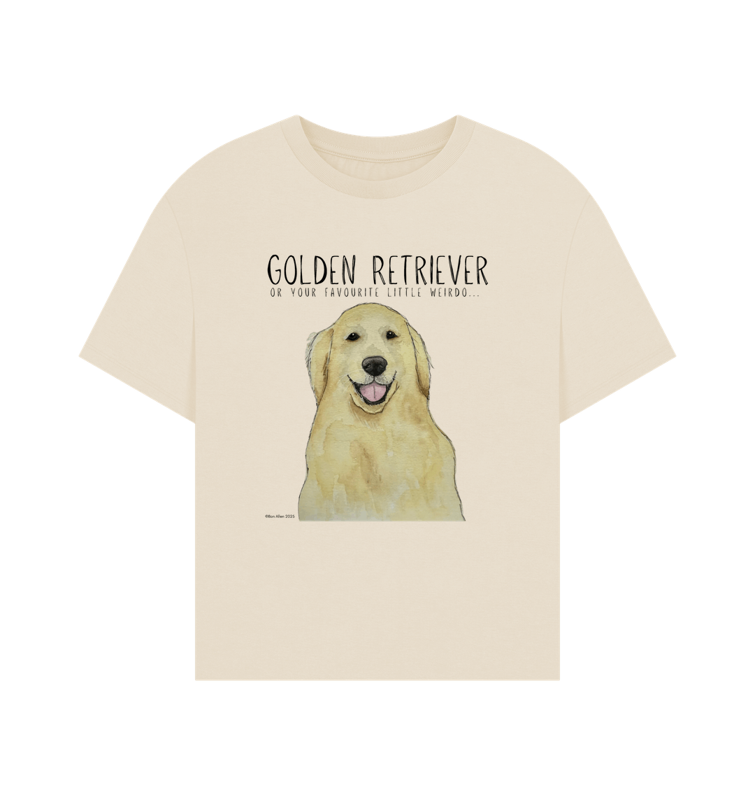Golden Retriever Vibes: Sustainable Women’s Relaxed Fit T-Shirt