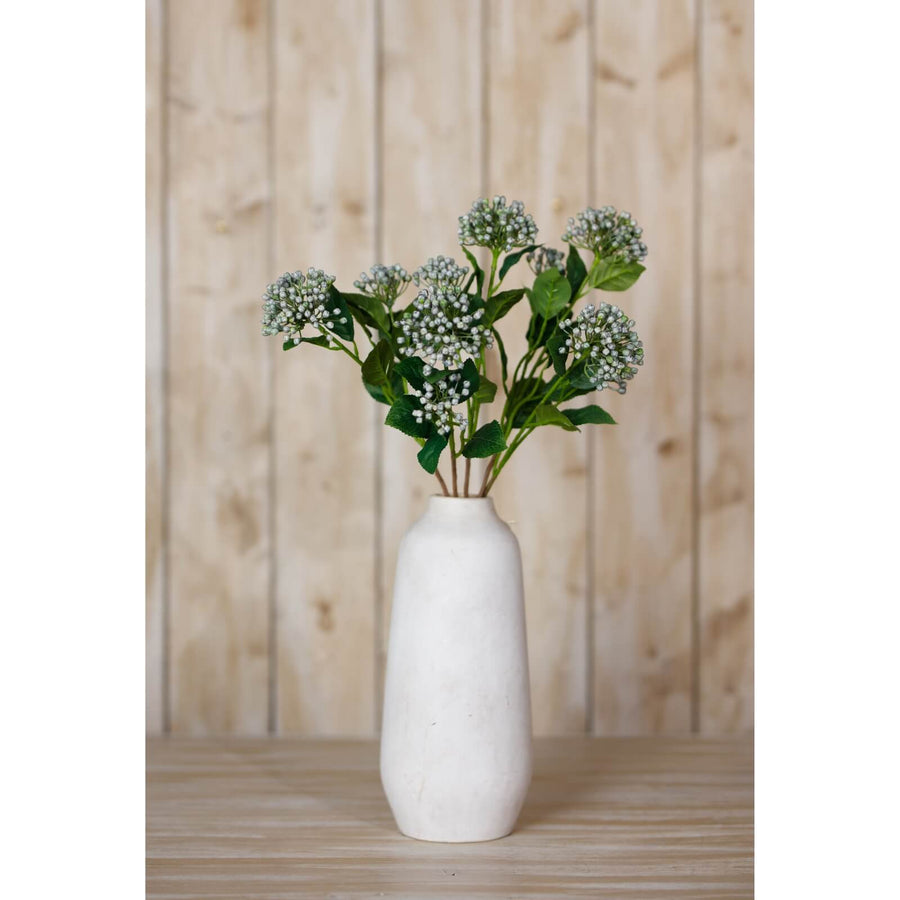 Lifelike blue hydrangea spray with lush clusters, 55cm high, perfect for home decor  by Sostter at brixbailey.com