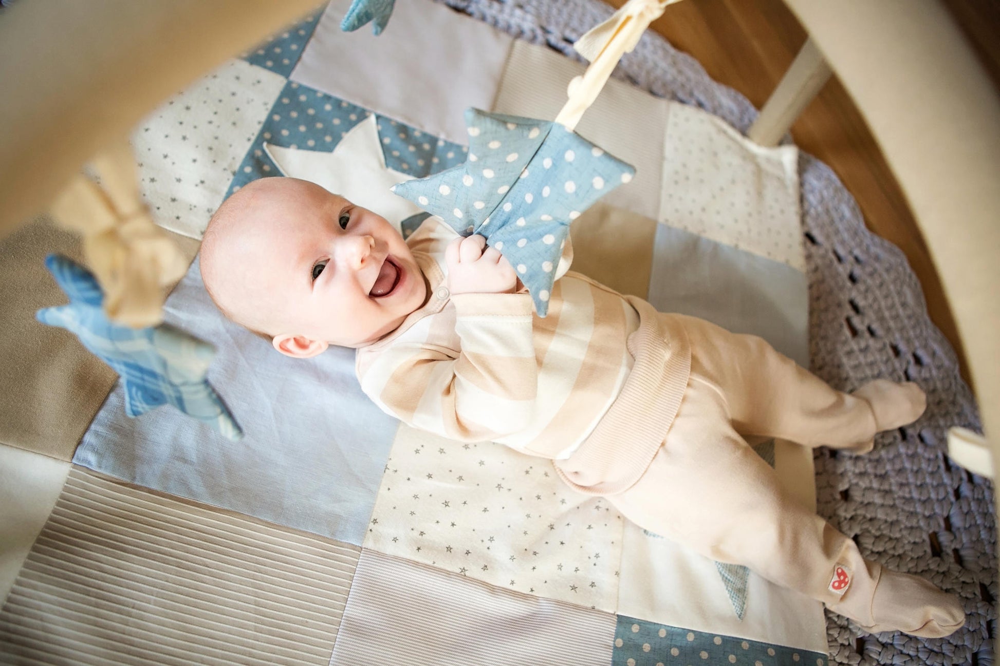 Karloova Handmade Activity Blanket – Perfect From Birth by Karloova at www.brixbailey.com