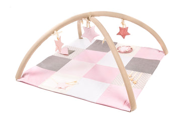 Small baby activity mat, 100x100 cm - Pink