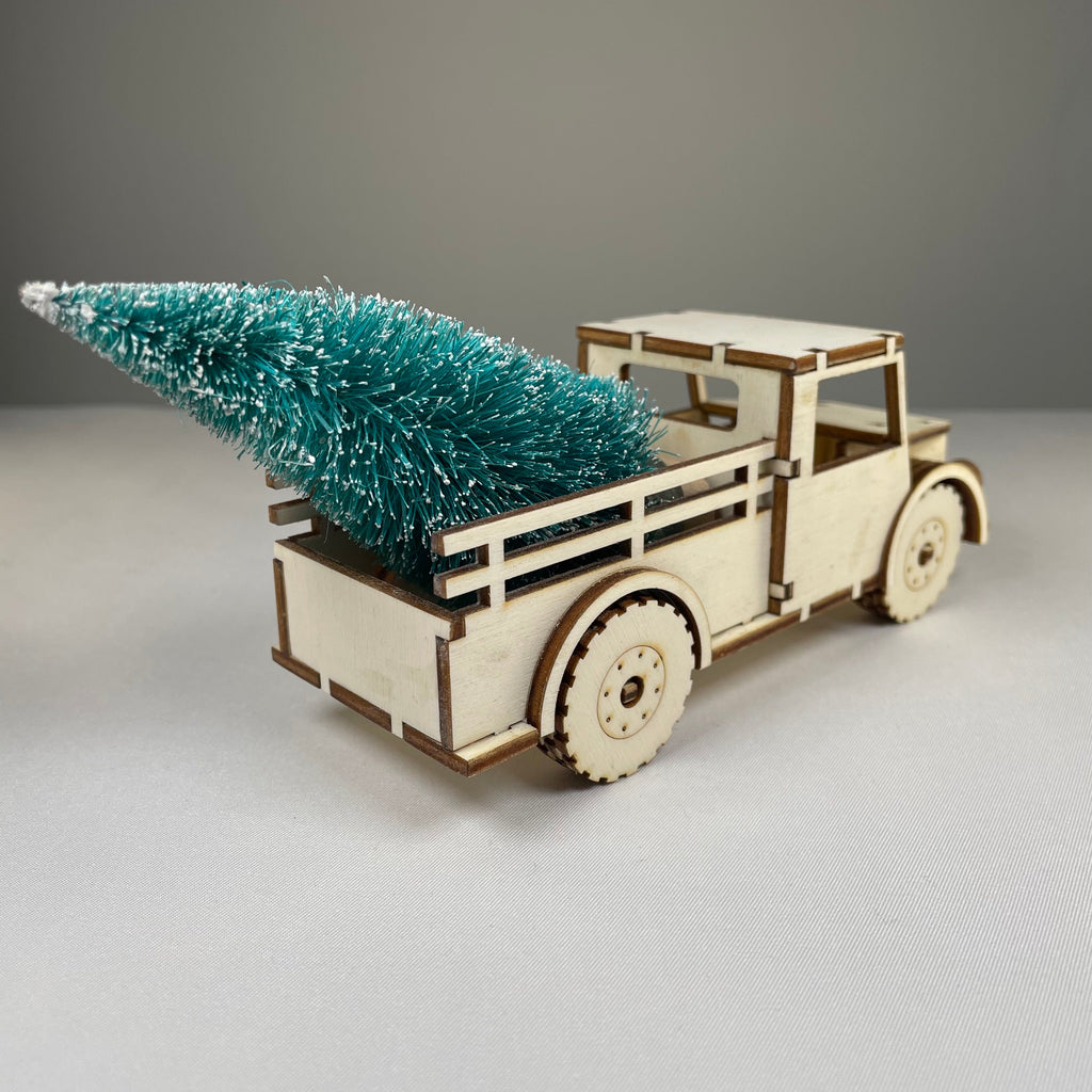 Truck with Christmas Tree - Pre-Built Model by Curious Rabbit ®
