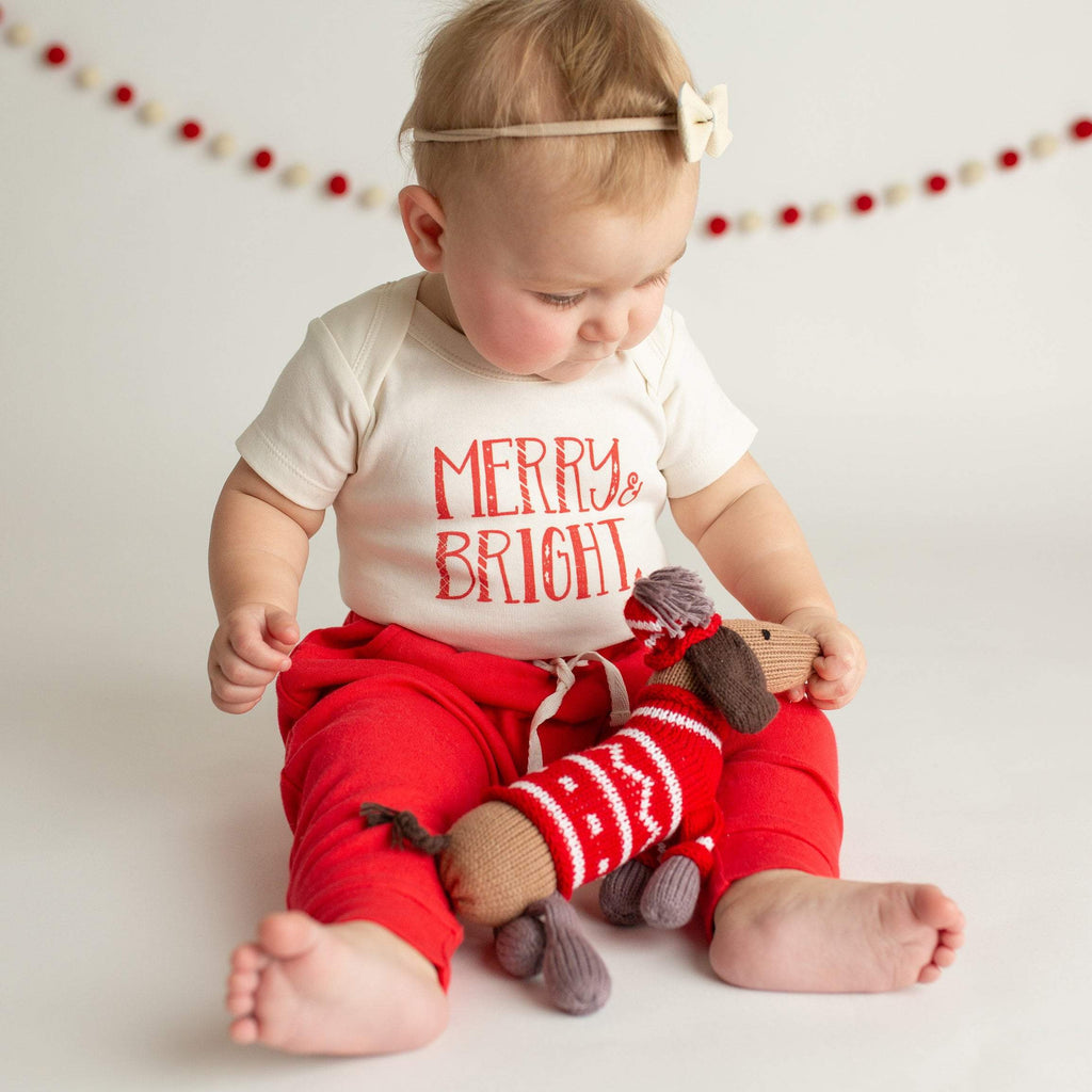Merry and Bright Graphic Bodysuit for Baby