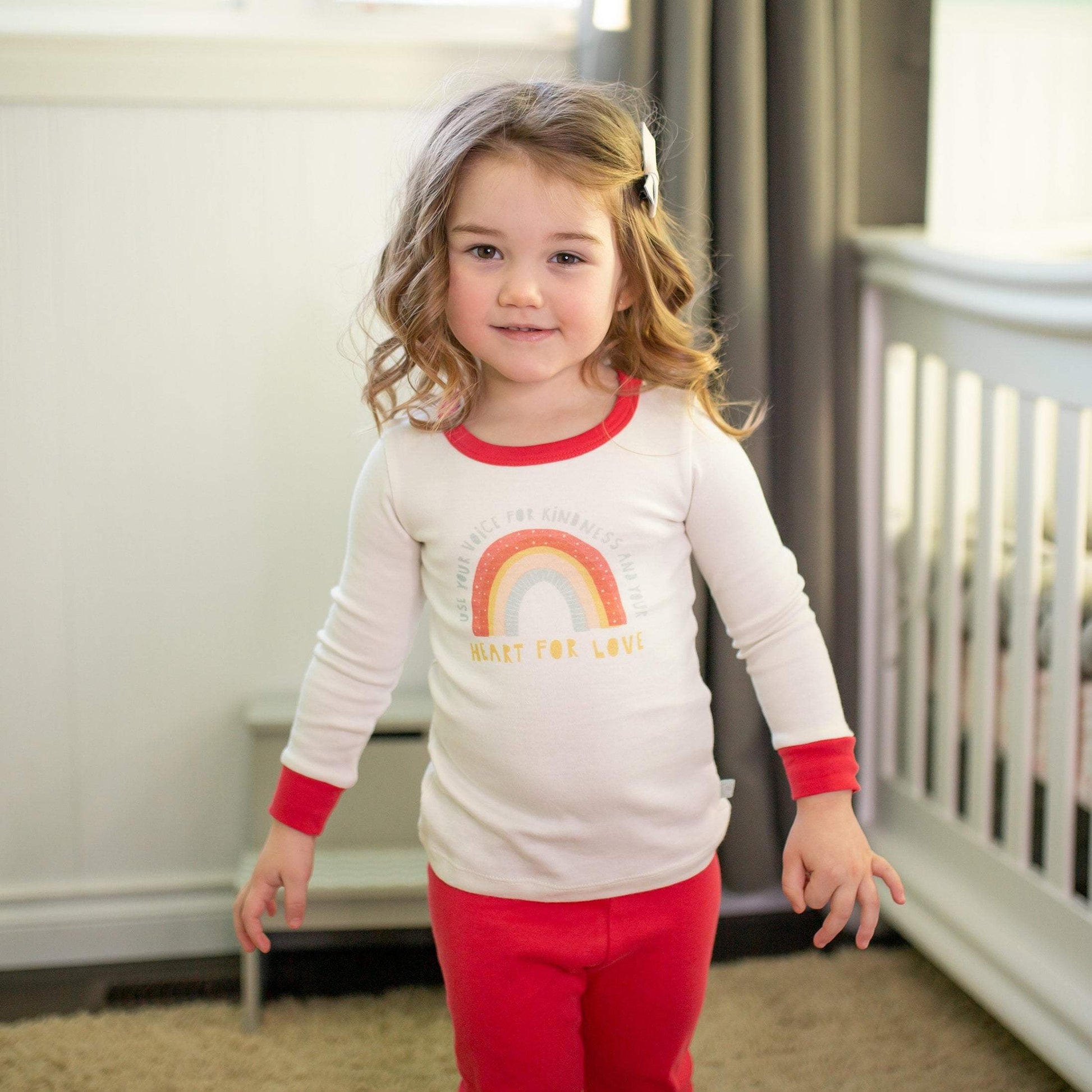 Kindness Rainbow Organic Cotton Pajamas