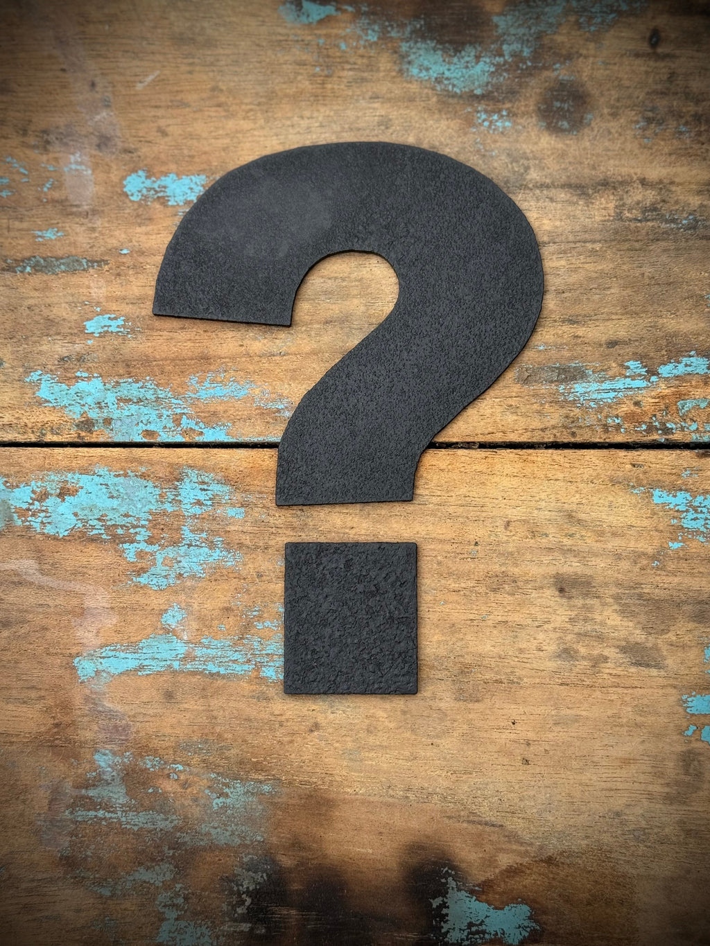 12" and 5" Black Fat Font Metal Letters.