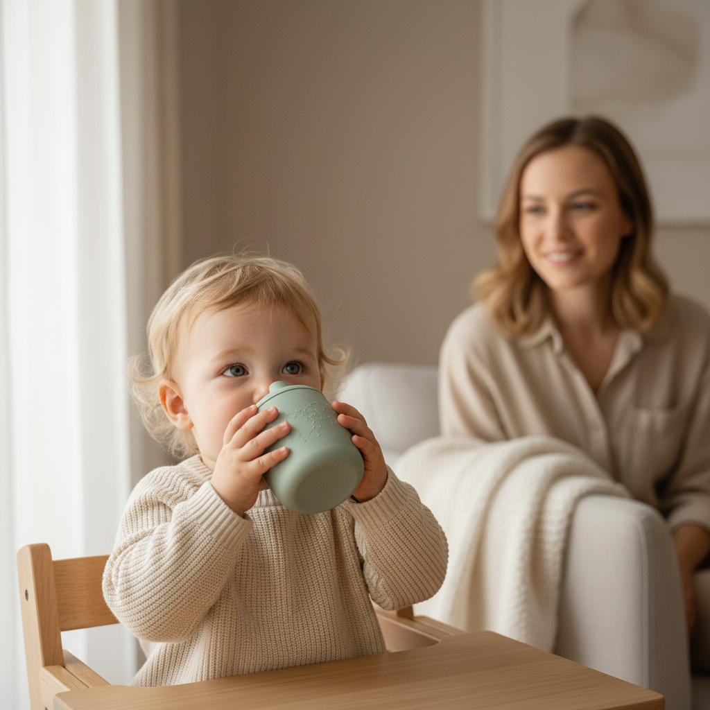 Non Spill Silicone Learner Cup