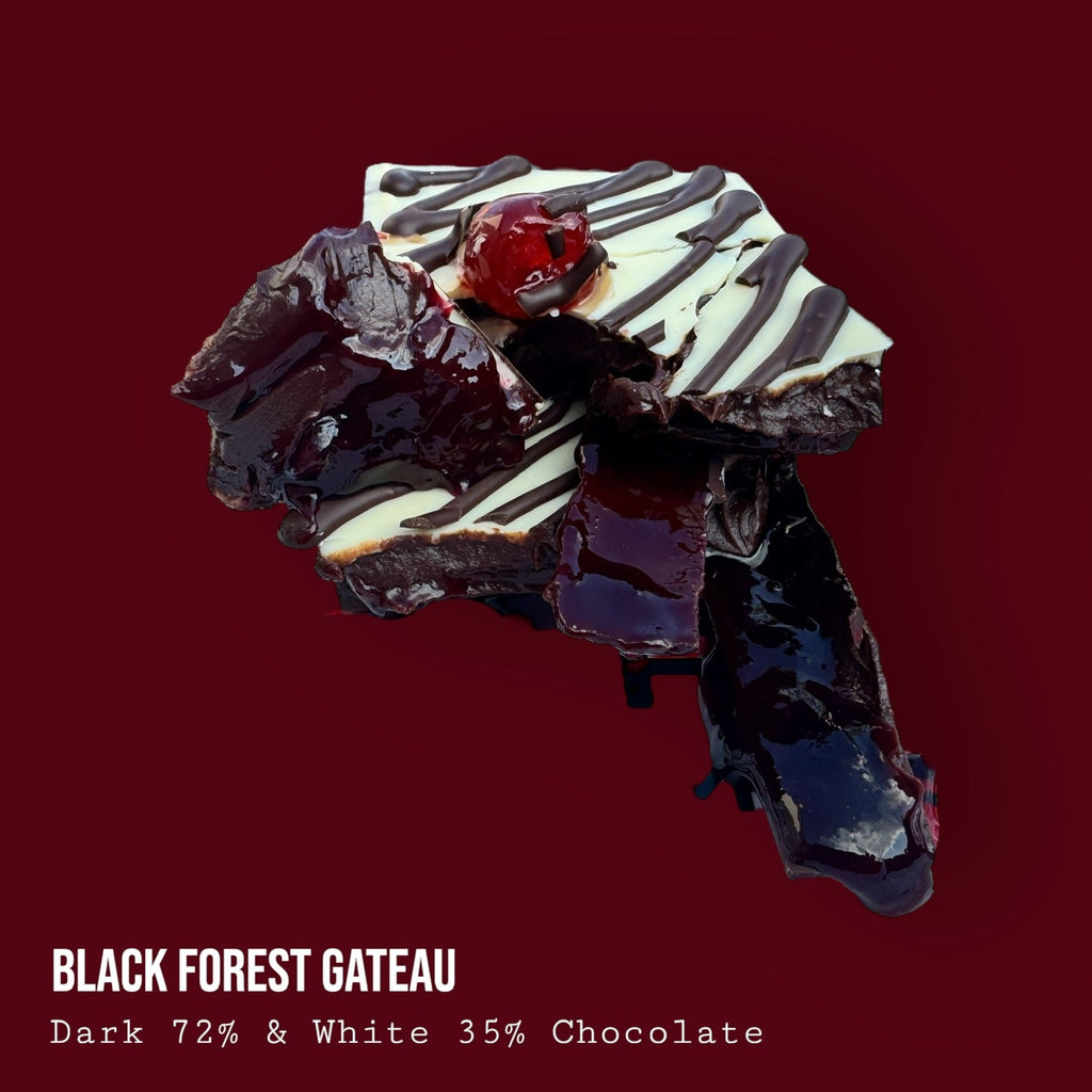 Black Forest Gateau Dark and White Chocolate Dessert Bar 250g