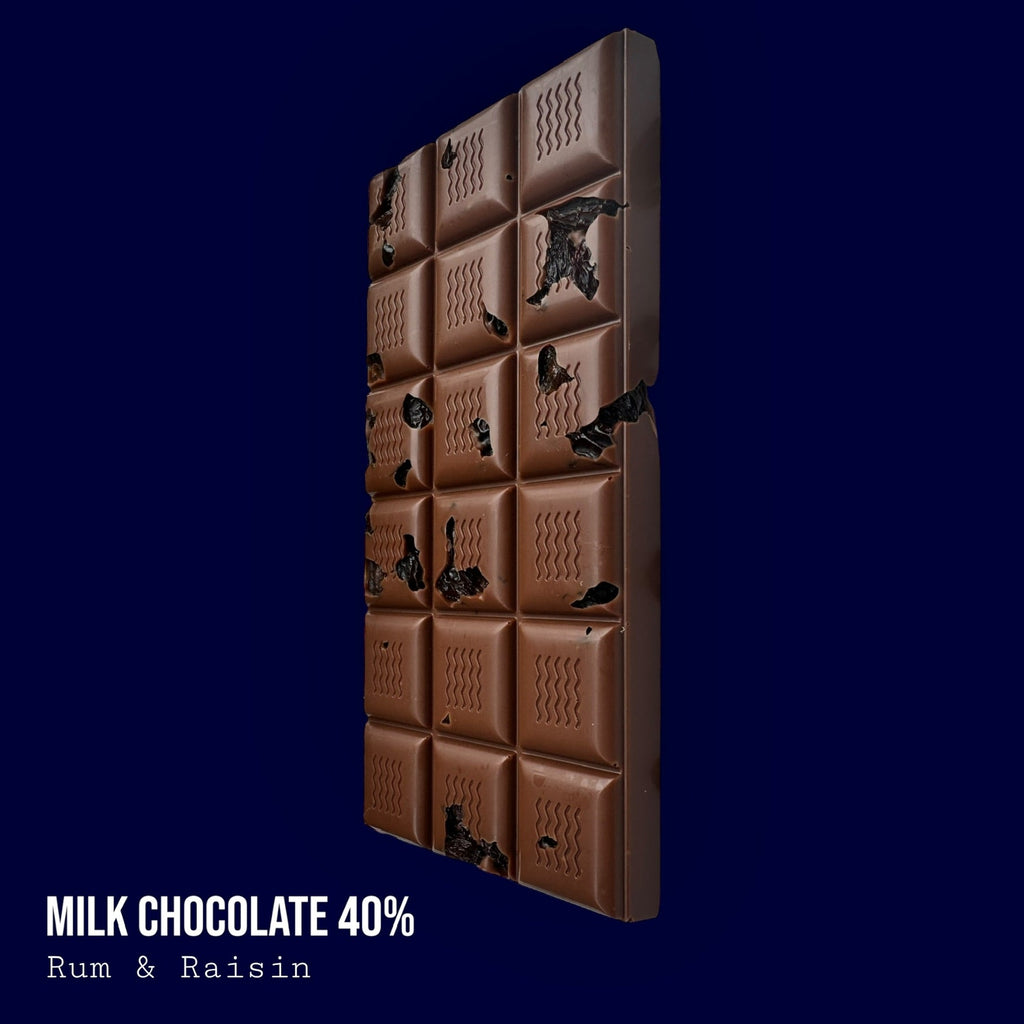Milk 40% Rum Soaked Raisin Bar 110g
