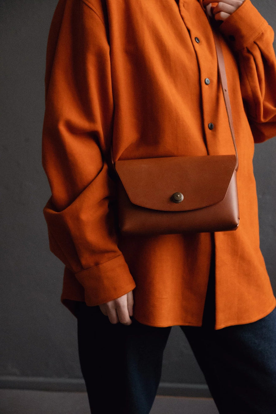 Clutch bag - Rust Brown