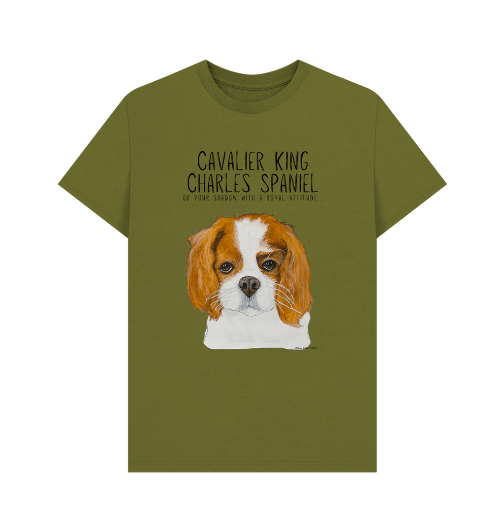 Obey the Crown: Sustainable Men’s T-Shirt Featuring Your Regal Shadow (Cavalier Style)