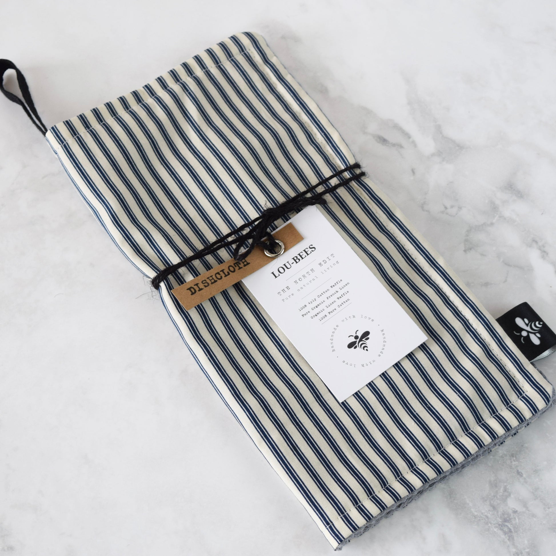 Navy Stripe Dish Cloth