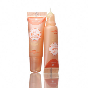 Peachy Vegan Lip Balm – Hydrating & Eco-Friendly Shine by Magrada Organic Cosmetics at www.brixbailey.com