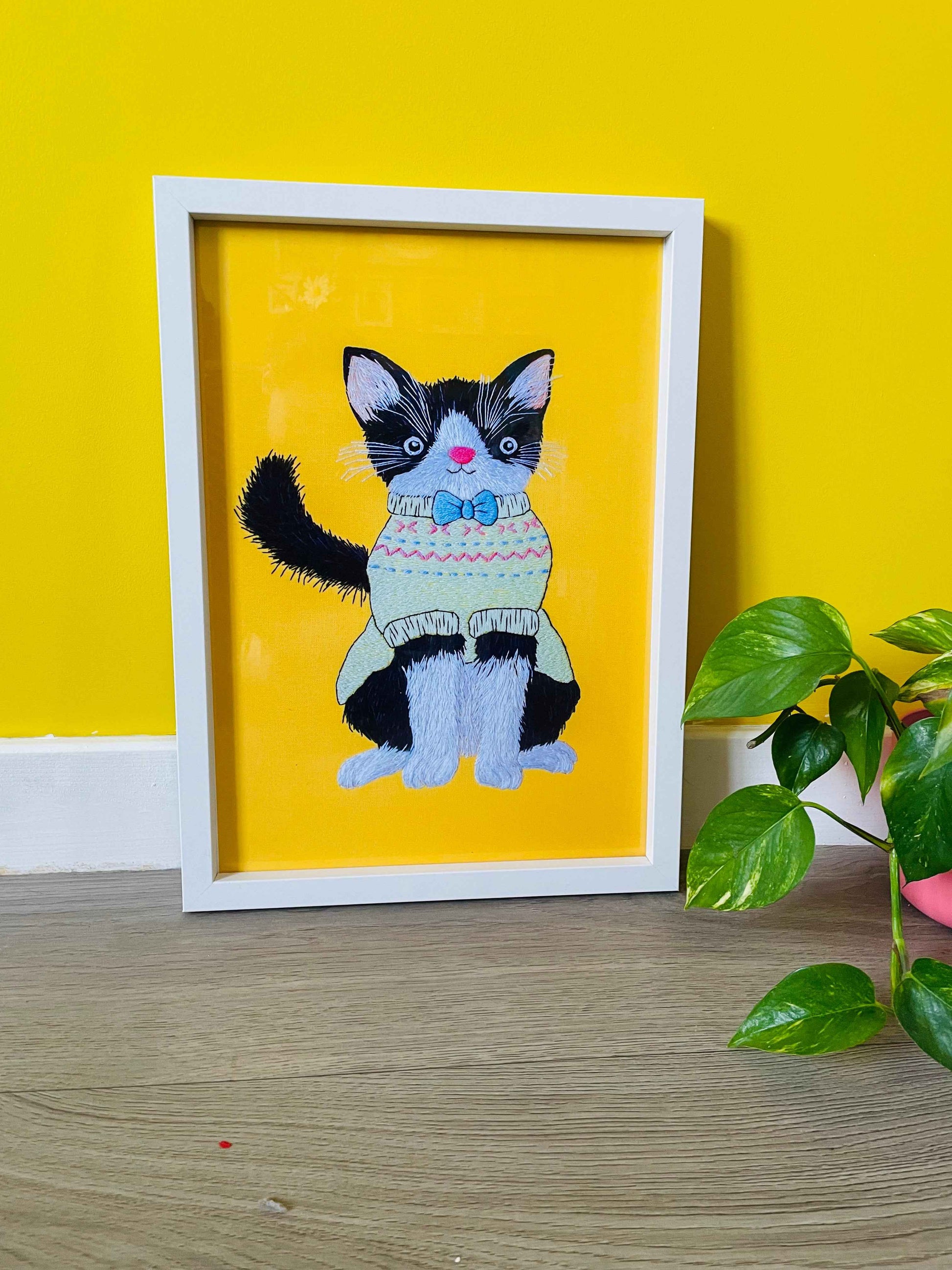 Noodle the Jumper Cat Original Art Charity Print