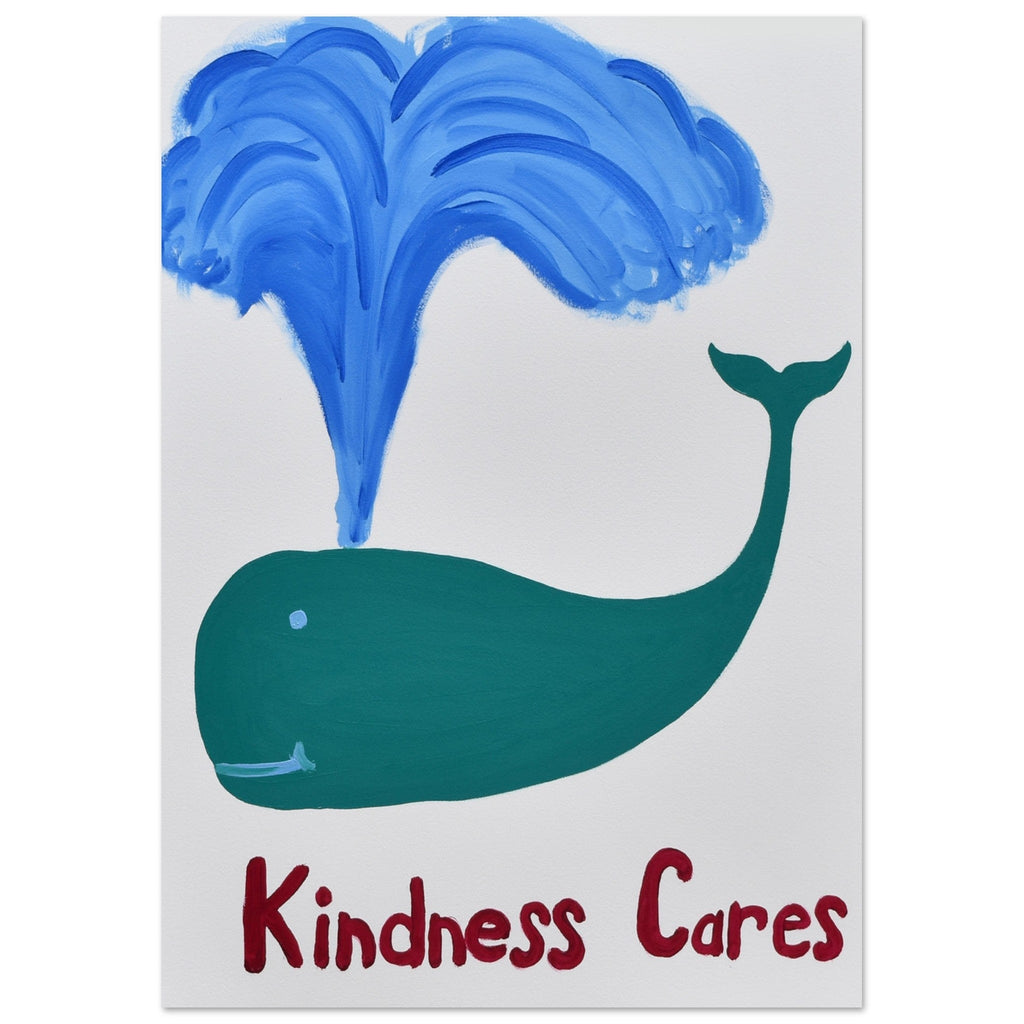Kindness Cares Quirky Art Print