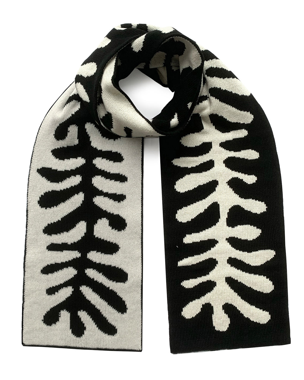 Organic Shape Wool & Cashmere Scarf