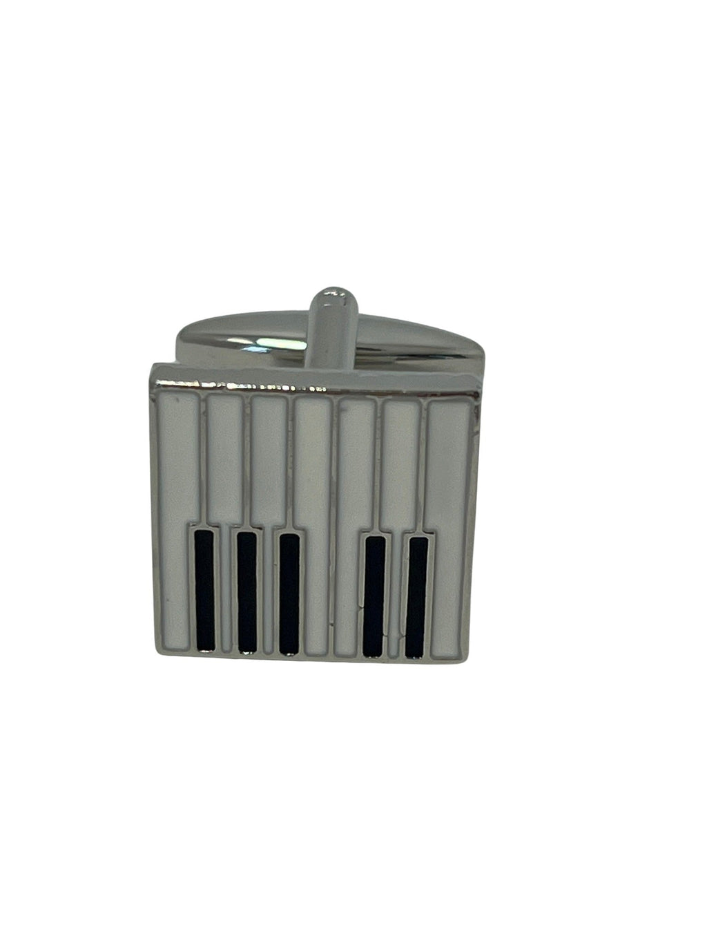 Piano Keys Silver Cufflinks
