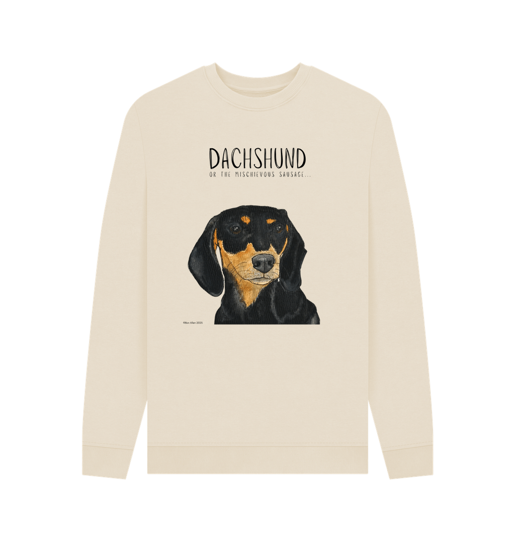 Mischievous Black & Tan Hot Dog Sweatshirt – For the Fearless Doxie Fans!