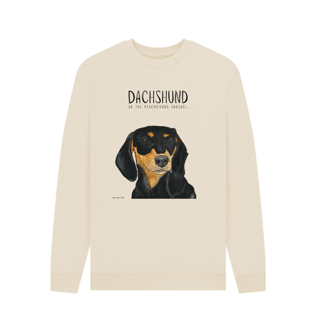 Mischievous Black & Tan Hot Dog Sweatshirt – For the Fearless Doxie Fans!
