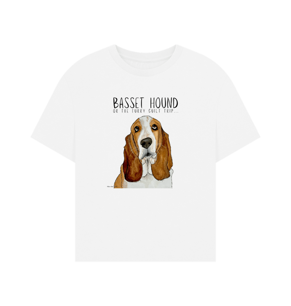 Basset Hound Women’s Relaxed Fit T-Shirt: Wear Your Guilt with Style!