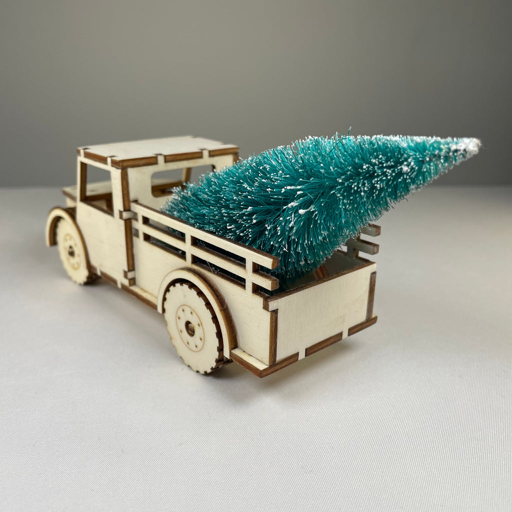 Truck with Christmas Tree - Pre-Built Model by Curious Rabbit ®