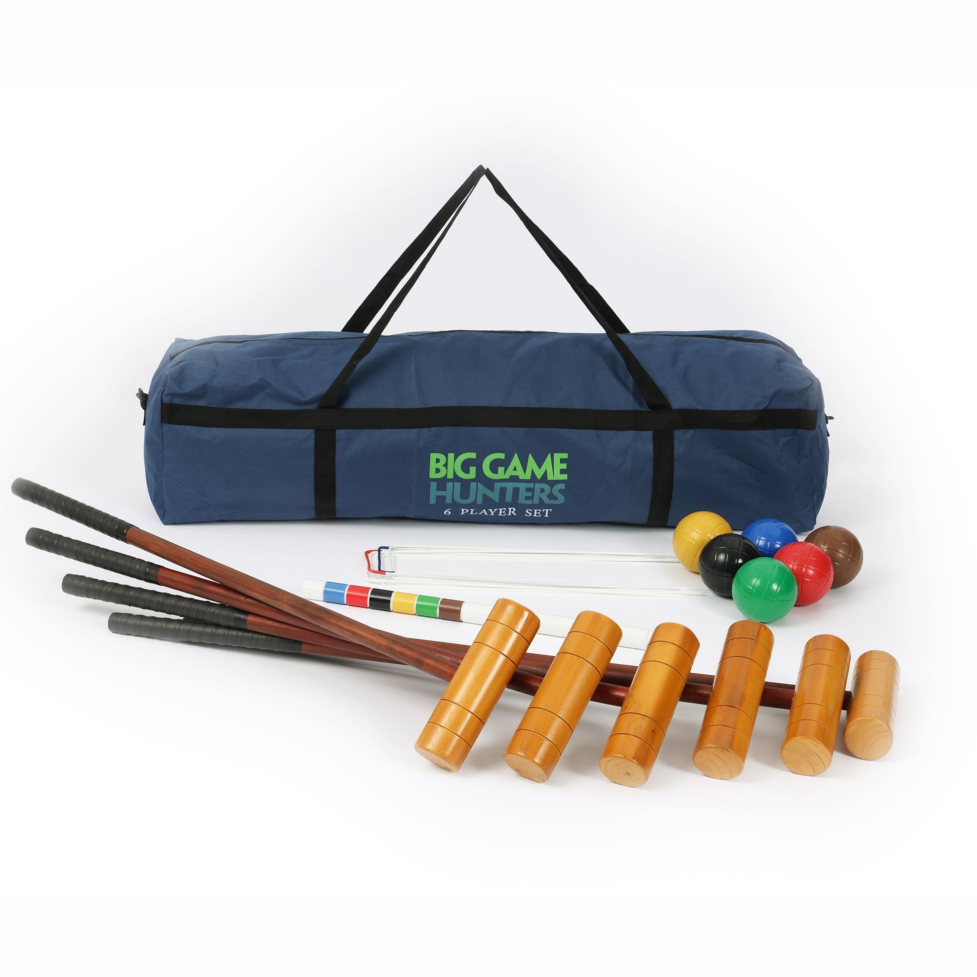 Croquet Set - Full Size - Premium 6 Player Set - Outdoor