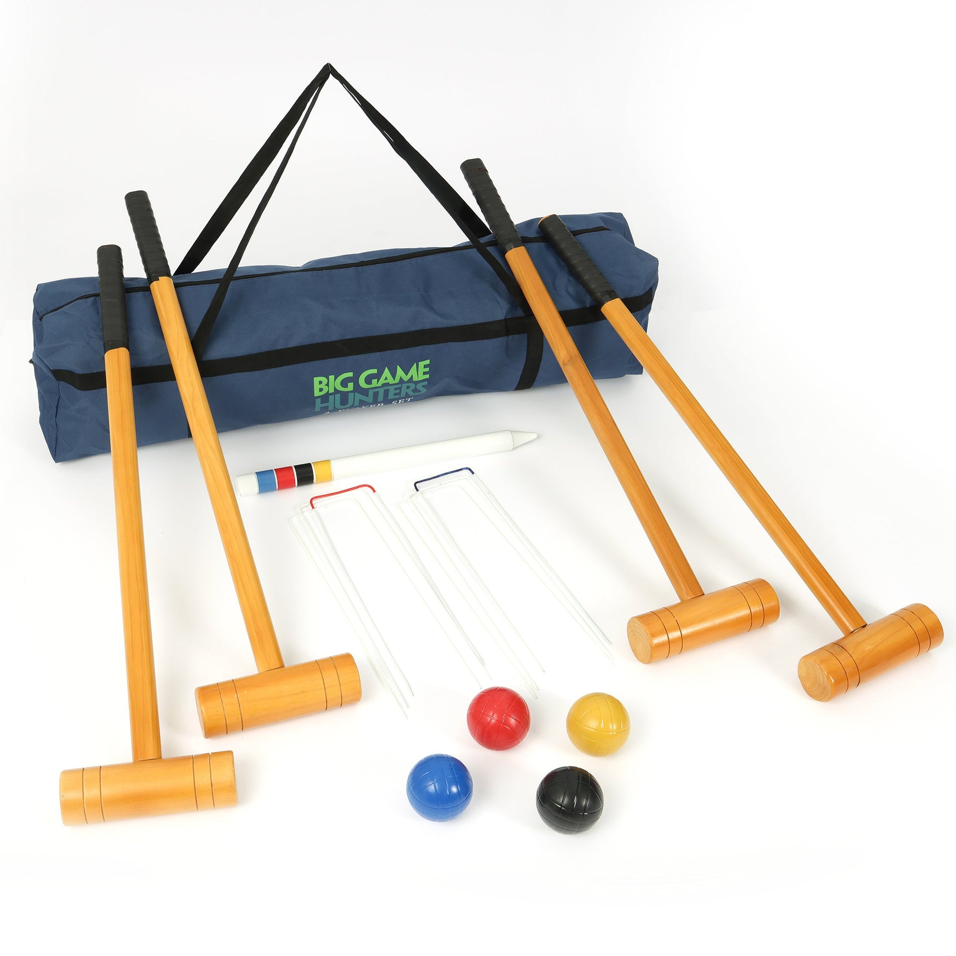 Croquet Set - Full Size - Premium 4 Player Set - Outdoor