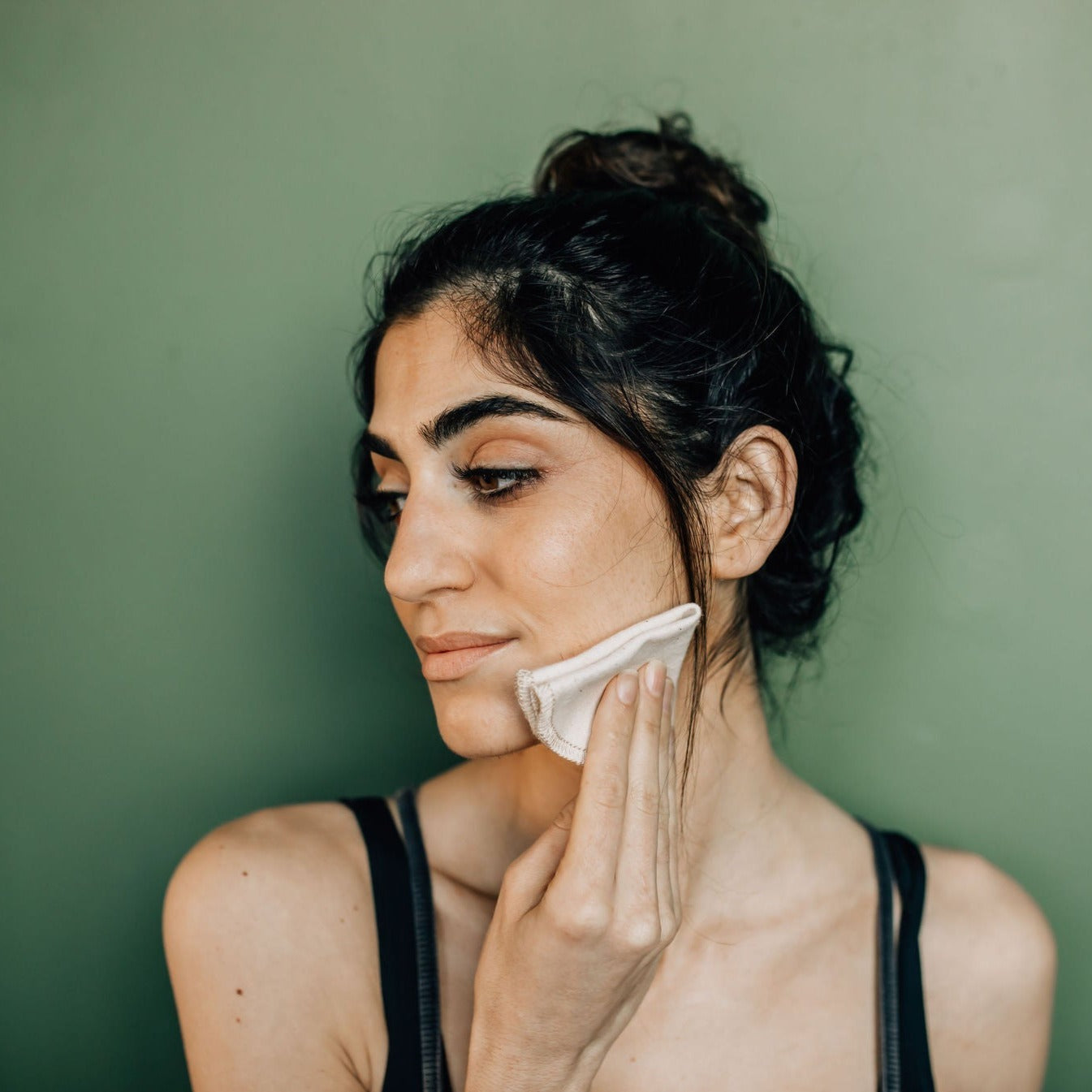 Set of 4 Reusable Organic Cotton Facial Cloths