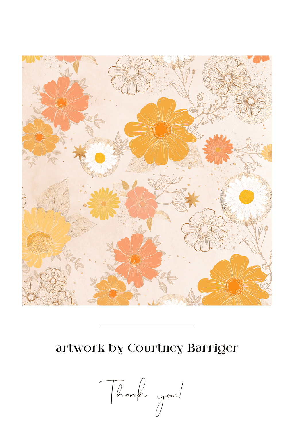 Flower Constellation Silk Scarf