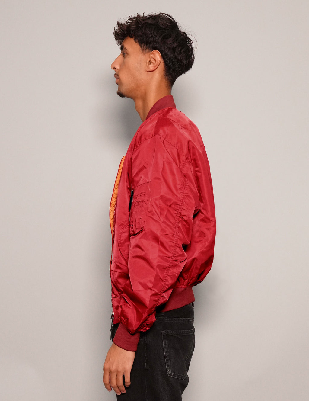 MA-1 Light Weight Bomber Jacket in Red