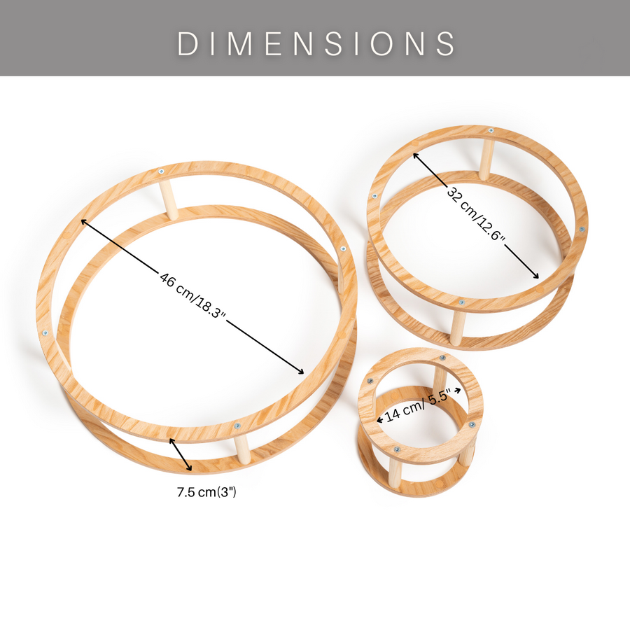 Montessori Wooden Rings Set – Enhance Cognitive & Motor Skills by Ewart Woods at www.brixbailey.com