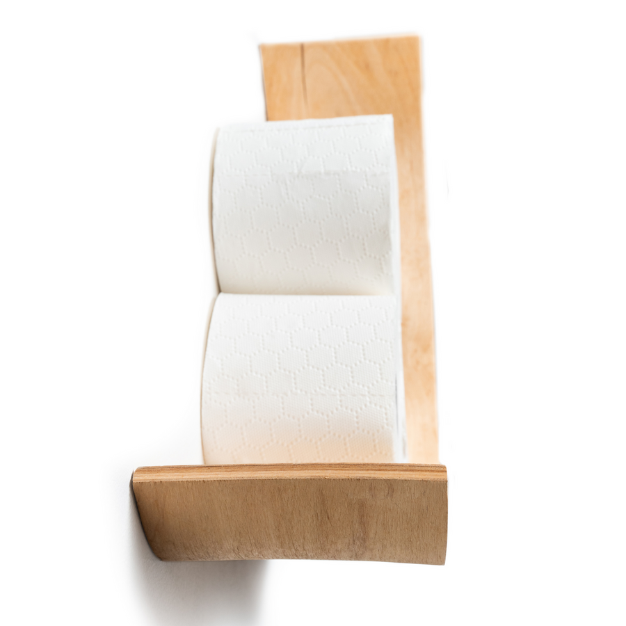 Stylish Baltic Birch Cloud Toilet Paper Holder – Modern & Sleek by Ewart Woods at www.brixbailey.com