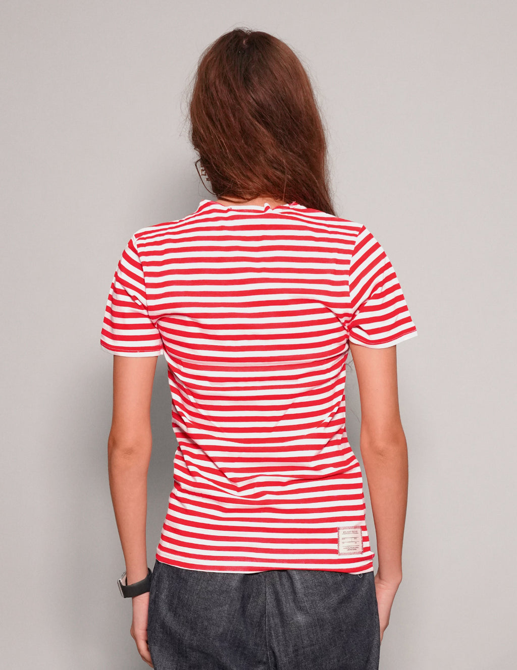 Vintage Naval T-Shirt in Red Stripe