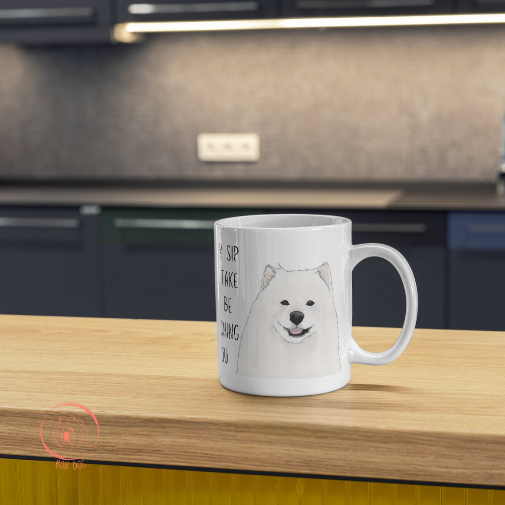 Samoyed Stalker: The Mug That Watches Your Every Sip