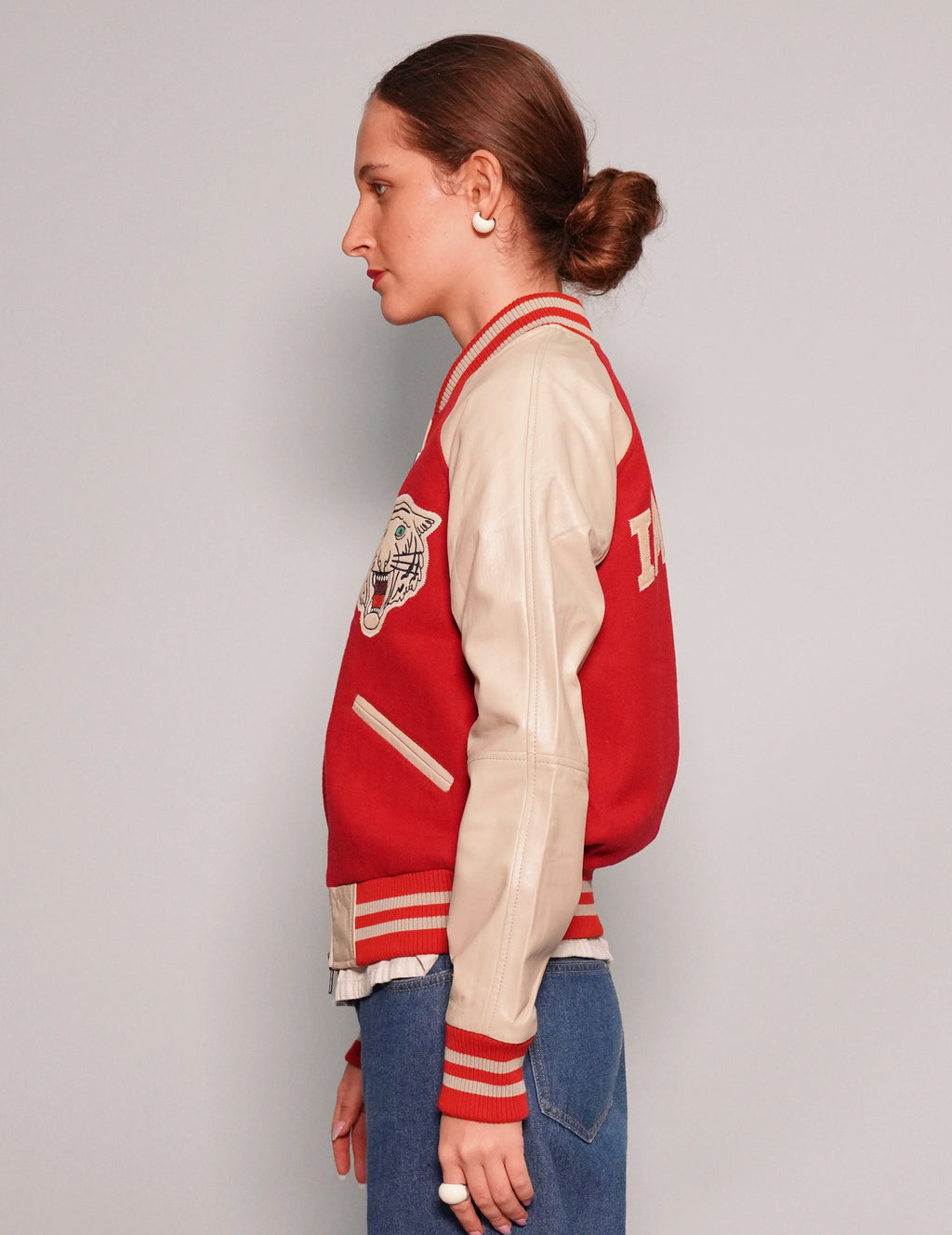 IMMORTAL Varsity Bomber Jacket - Red