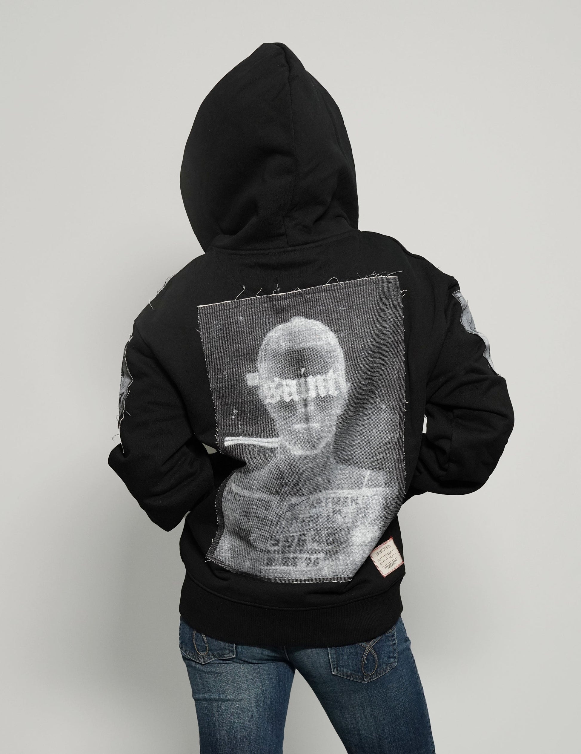 ST Multipatch Zip Hoodie in Black