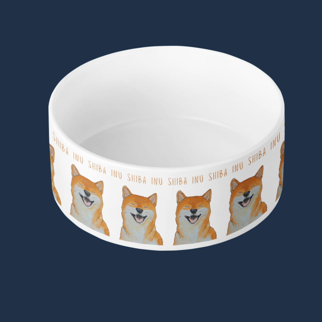 Shiba Inu Ceramic Dog Bowl