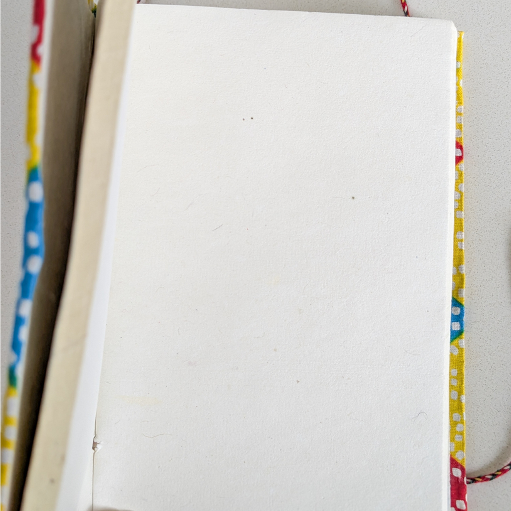 Eco Friendly Cotton Fabric Pocket Journals (4 x 6 in), Fair Trade Stationery Ethically Handmade in India
