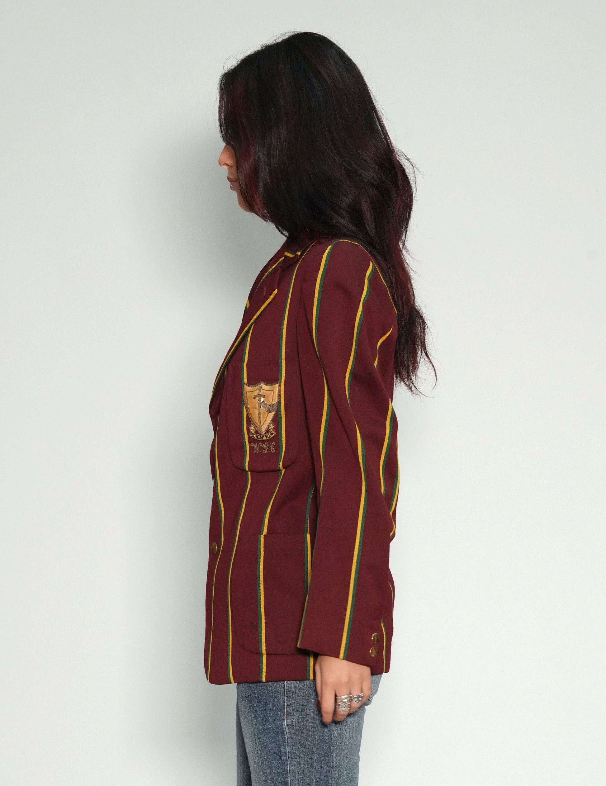 Vintage Rowing Blazer in Burgundy