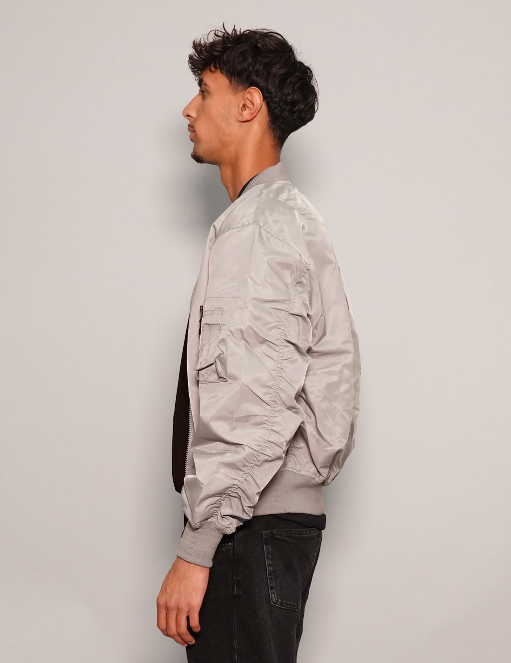 MA-1 Light Weight Bomber Jacket in Grey