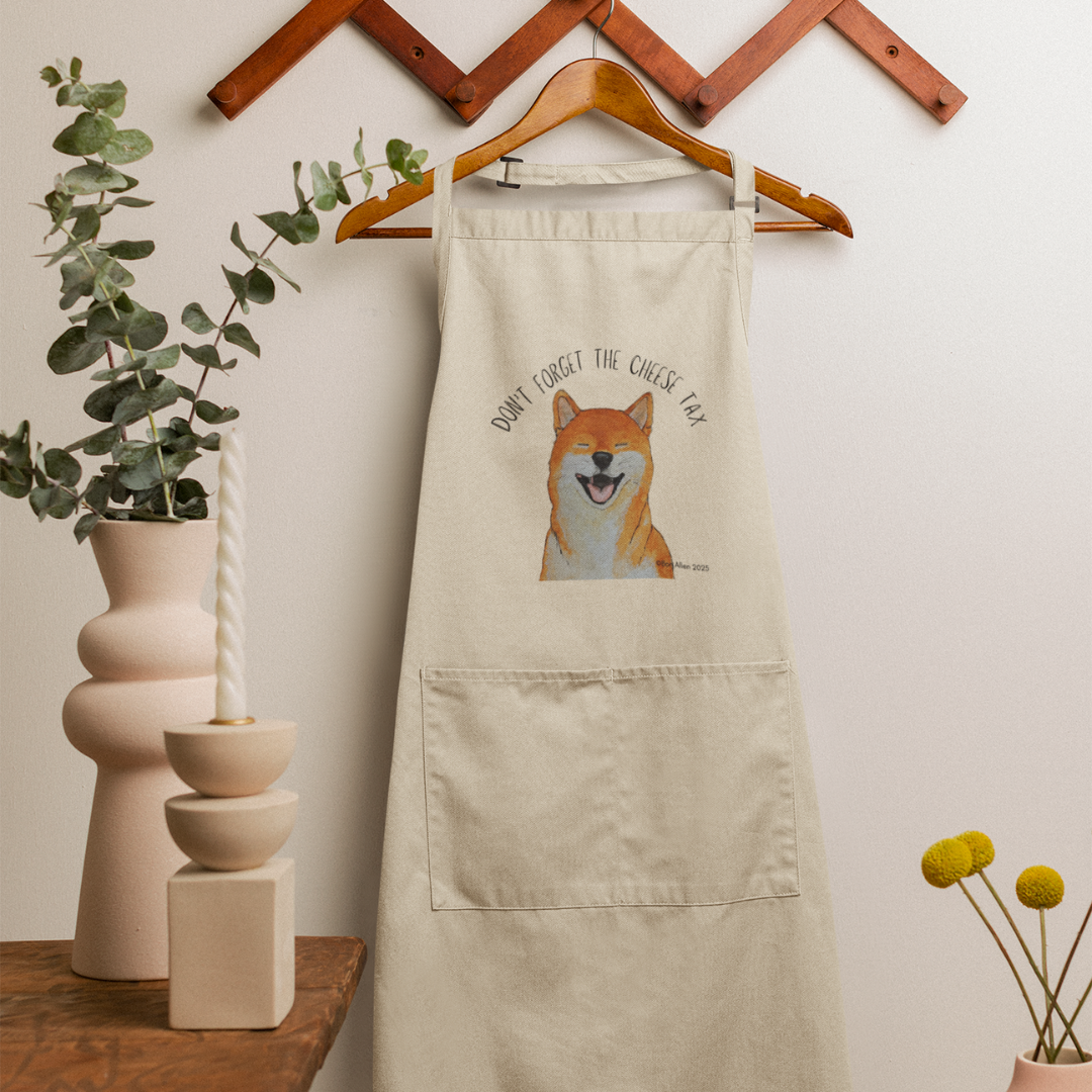Shiba Inu Apron – For Cooks Under Canine Surveillance