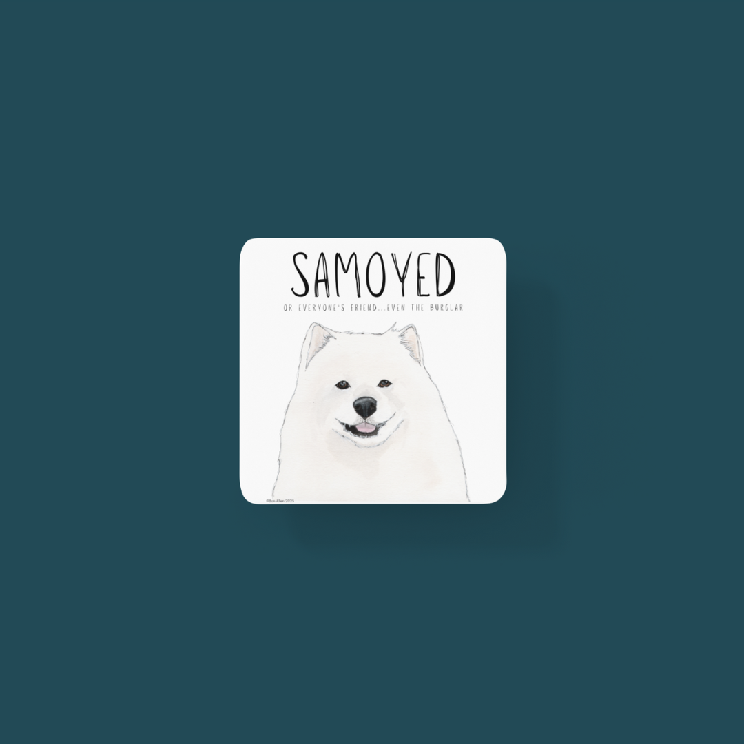 Samoyed Coasters – Smiles, Sass & Zero Security