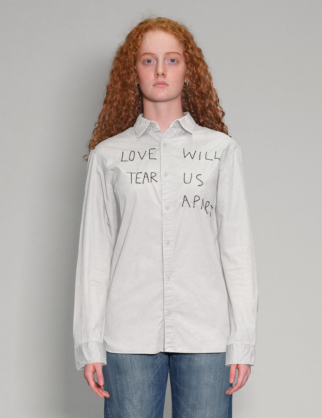 'Love Will Tear Us Apart' White Shirt