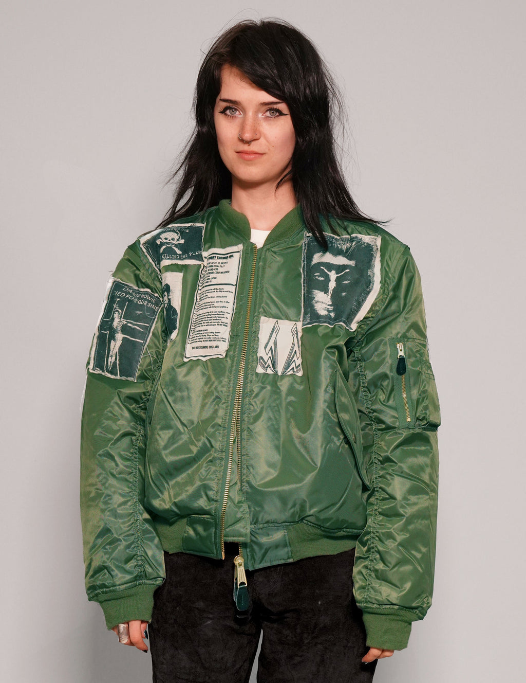 MA 1 Patched Bomber in Green