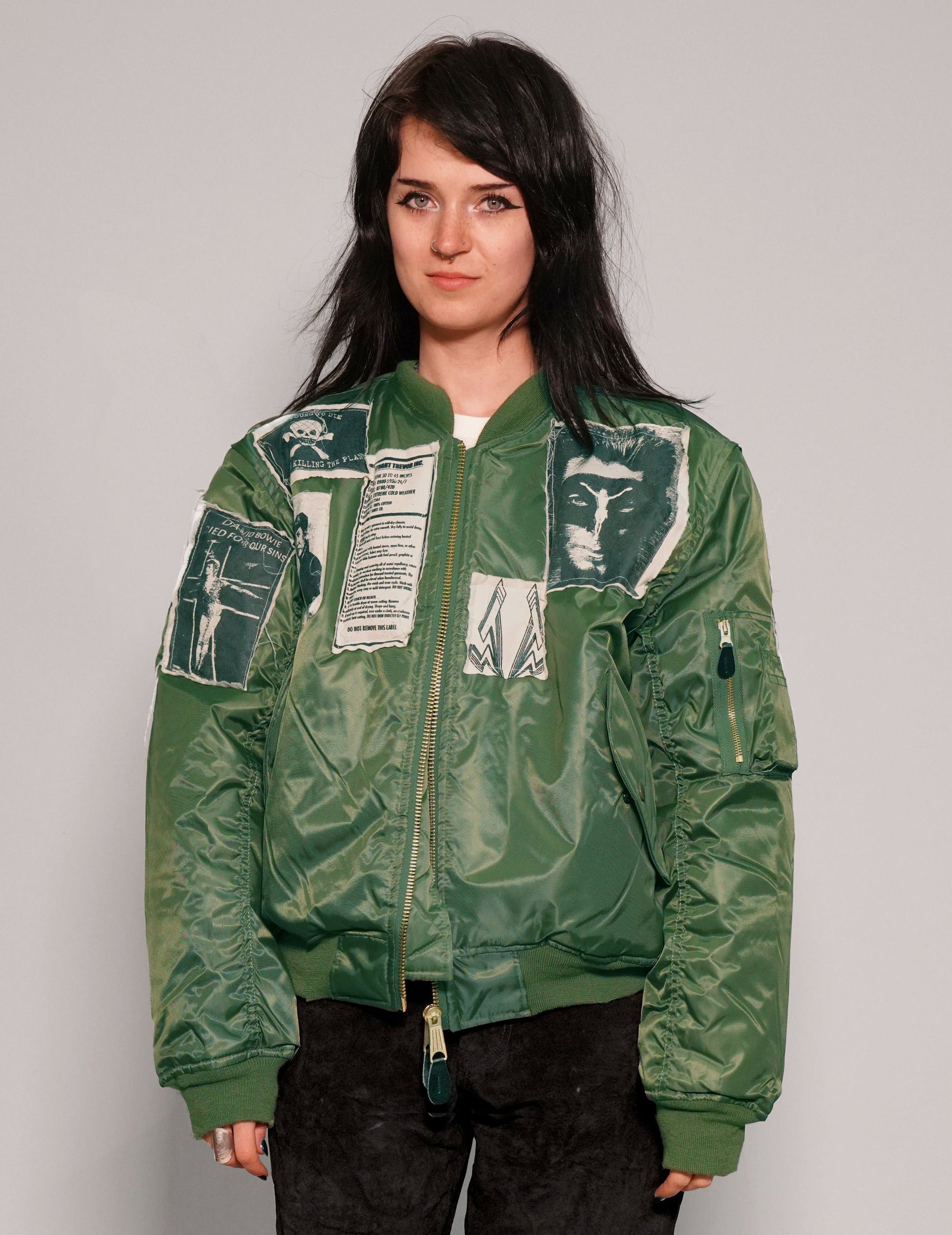 MA 1 Patched Bomber in Green
