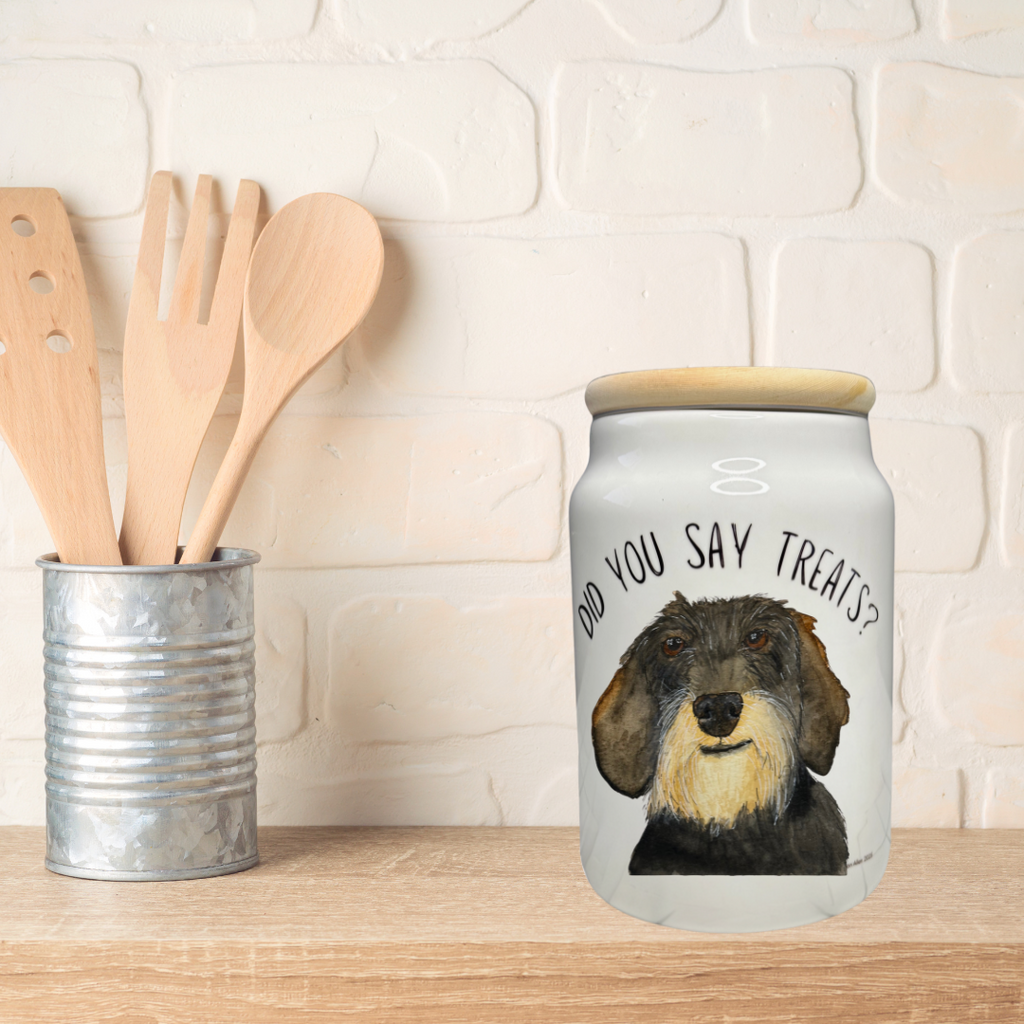 Handmade Dachshund Treat Jar – Because Snacks Deserve Style!