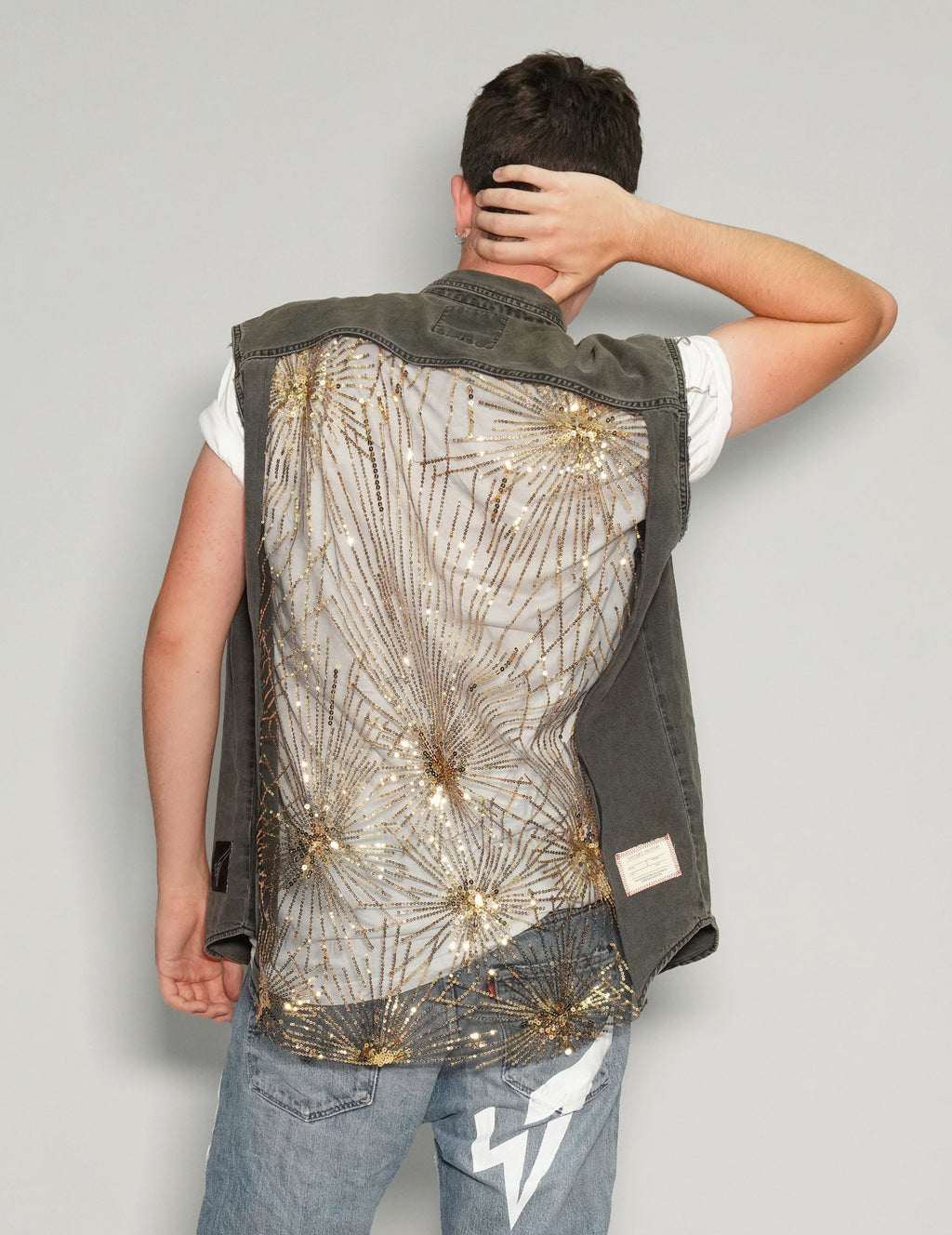 Levi's Denim Vest Party Back