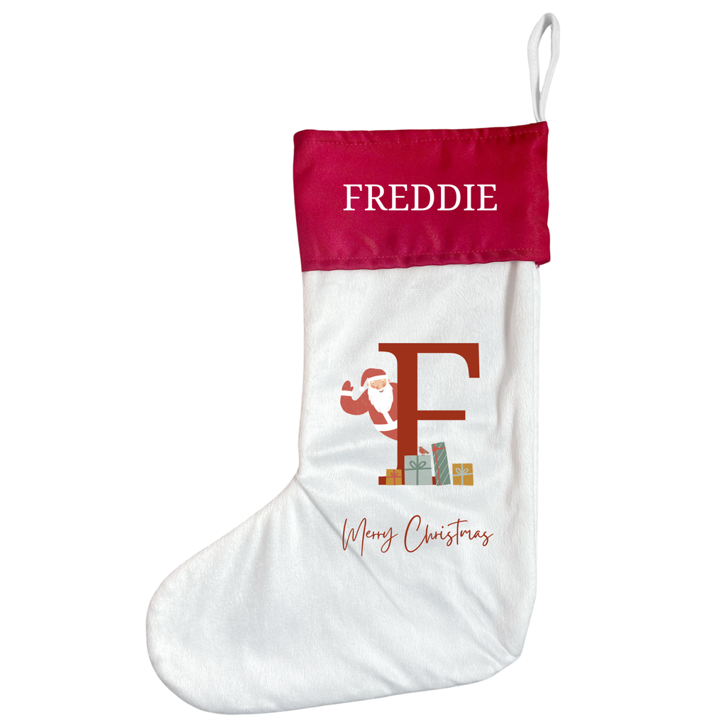 Personalised Christmas Stocking Santa Brings Gifts Design