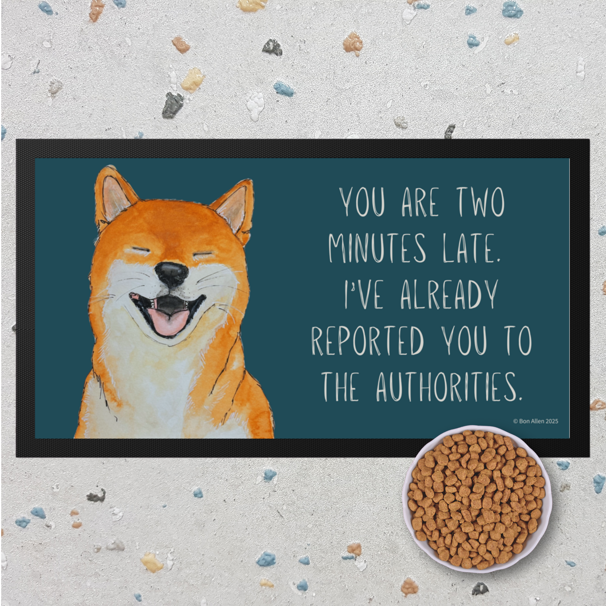 Shiba Inu Pet Bowl Mat