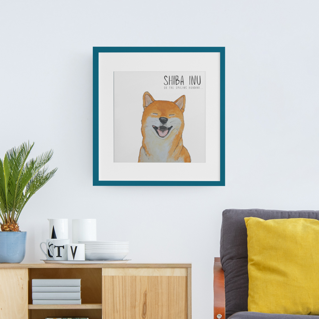 Escape Artist Elegance: The Shiba Wall Print