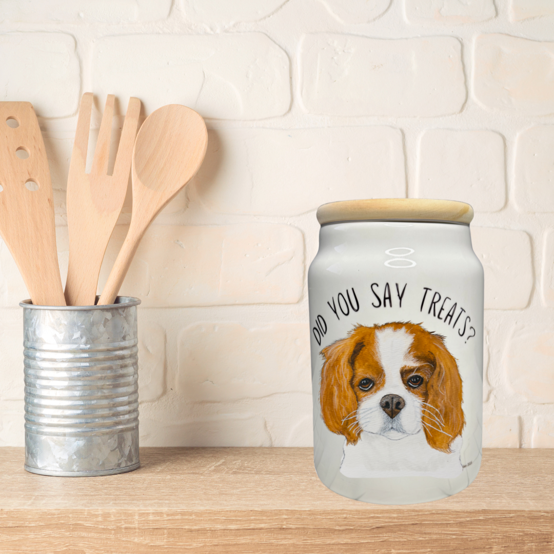 Cavalier Treat Treasury: High-End Ceramic Jar for Royal Rewards